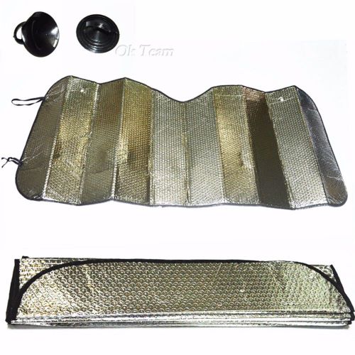 Universal reflective car aluminum foil windscreen sunshade sun shade silver new