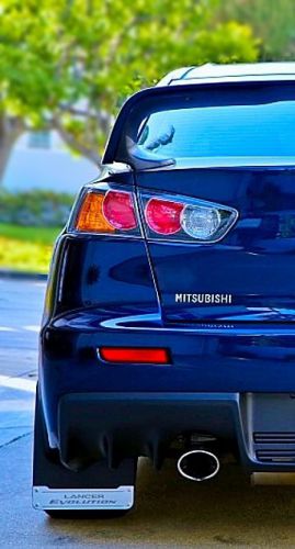 2008 to 2016 mitsubishi lancer evo rear mud flaps jdm lancer evolution logo 2pcs