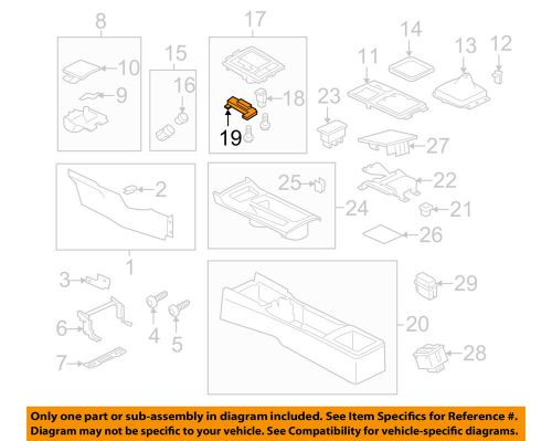 Mitsubishi oem 08-15 lancer front console-indicator 8011a688