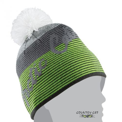 Arctic cat women’s stripe with pom winter beanie hat - lime green - 5263-038