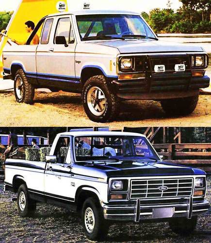 1986 ford truck brochure -f150 pickup-f250-f350-ranger-bronco-aerostar-econoline