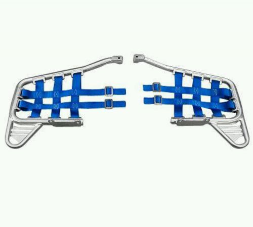 Yamaha raptor 250 gytr nerf bars silver with blue nets gyt-4d331-kt-02