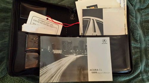 Acura cl owners manuals....with binder 1999