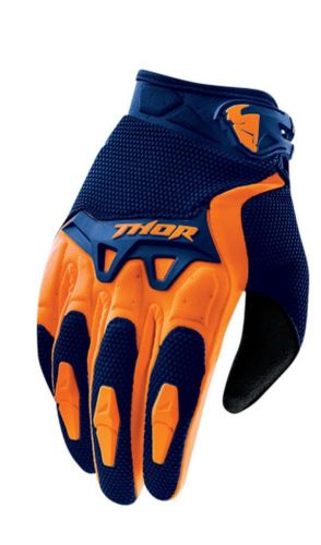 Thor spectrum gloves navy/orange youth sizes