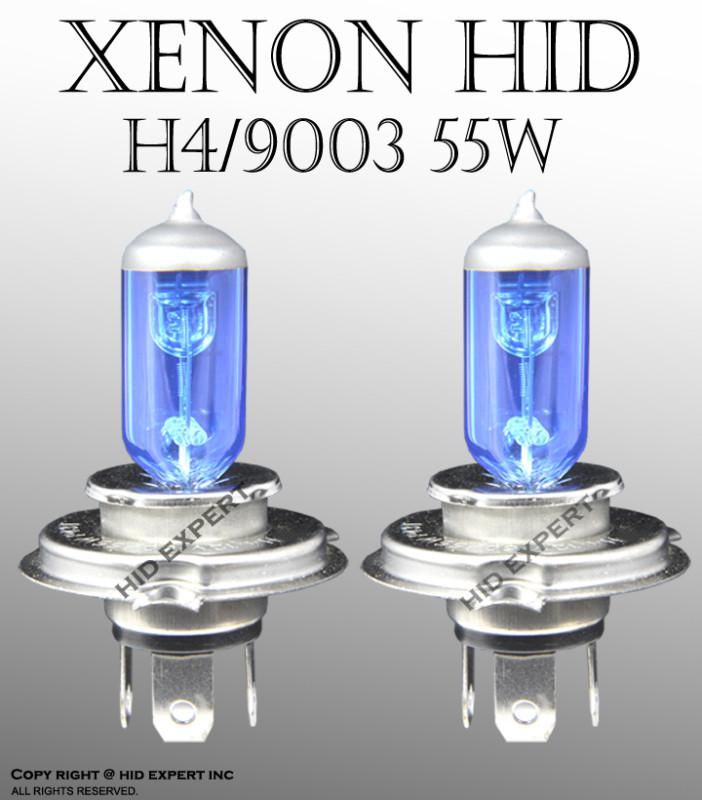 H4 55w 12v  high low xenon hid super white light bulbs replace gu1abls dot