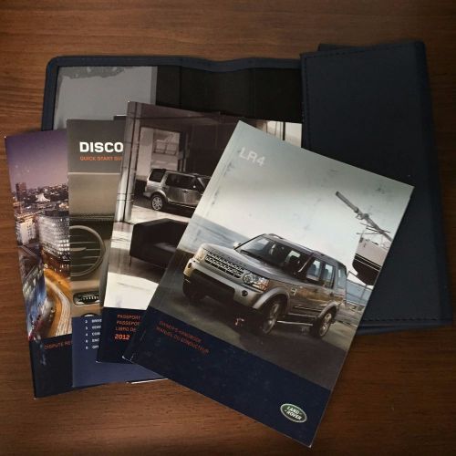 2012 land rover lr4 owners manual set with case land rover oem