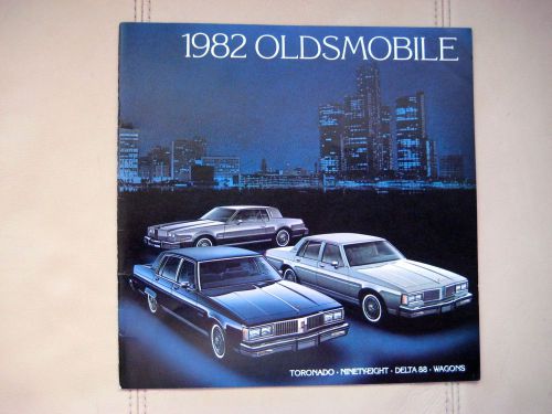 1982 oldsmobile  sales brochure - toronado, ninety eight, delta, etc  - ex cond