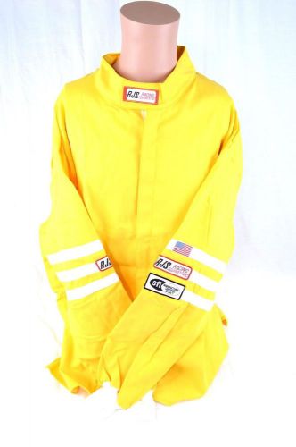 Rjs racing adult sfi 3-2a/1 classic 5x fire suit jacket yellow 200010610