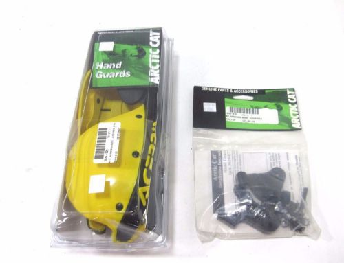 New arctic cat firecat 500 700 2003 yellow hand gurads &amp; mounts acerbis