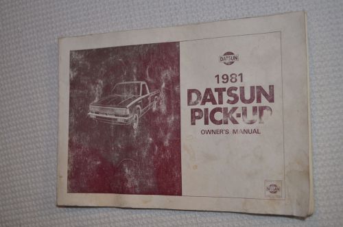 1981 datsun pickup truck owners manual owner guide book 720 pick-up 2wd 4wd