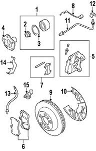 Porsche 95535193952 genuine oem front pads