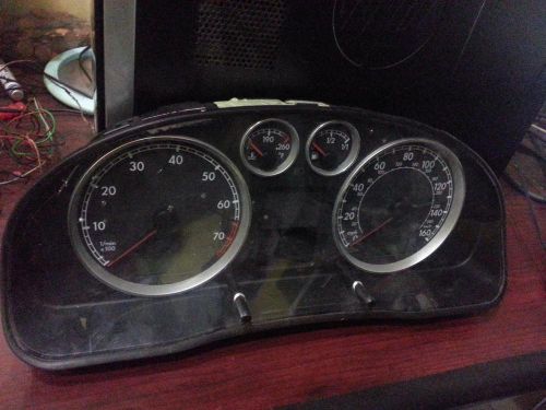 Volkswagen passat speedometer (cluster), 160 mph, w/plant code vin p (11th dig