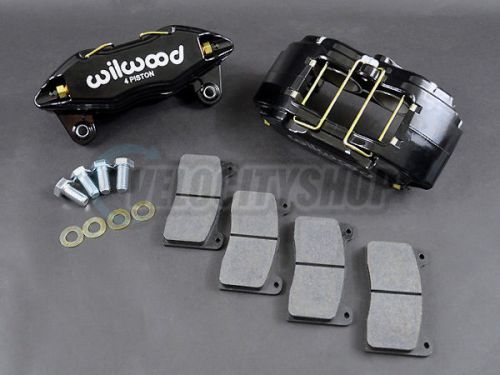 Wilwood dpha front brake calipers kit (black) 92-00 civic ex / 94-01 integra gsr