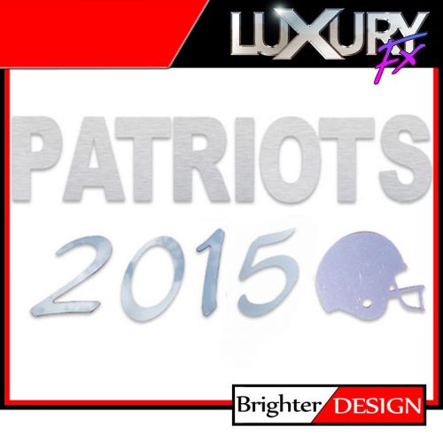 13p stainless steel patriots 2015 &amp; helmet emblem by luxury fx