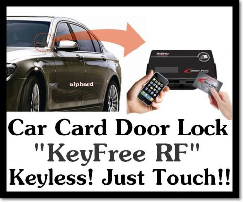 Vehicle car card door lock digital touch keyless system key