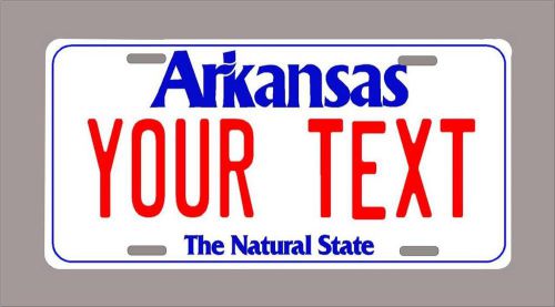 Arkansas custom novelty license plate-your name or text 6&#034;x12&#034;-free shipping