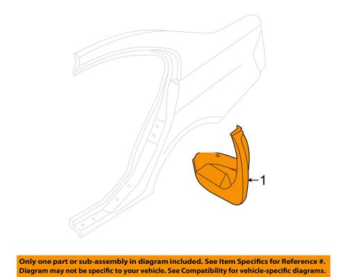 Bmw oem 12-16 328i exterior-mud guard 82162218984