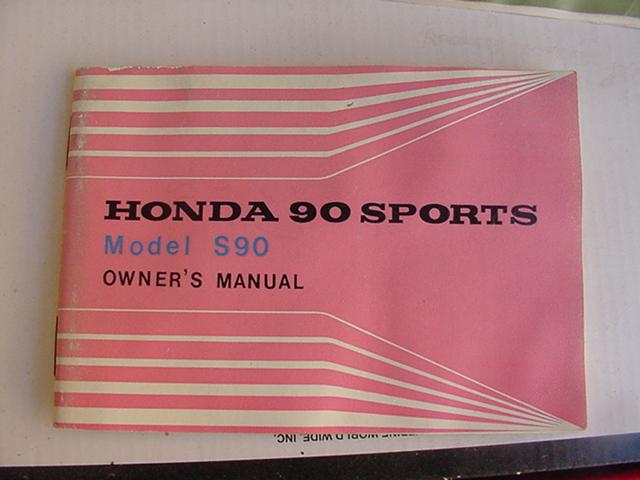 1966 honda s90 owner's manual