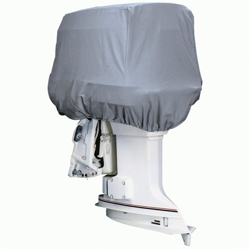 New attwood marine 10514 silver coat polyester cover for outboad motor hood