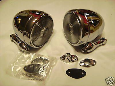 Stainless steel tear drop dummy spots (2) lead sled,cool kustom,rat rod