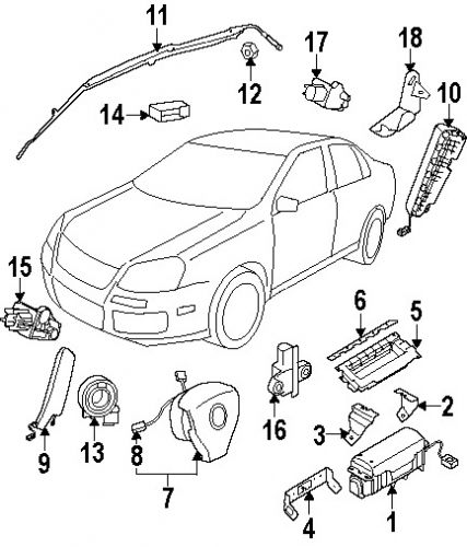 Volkswagen 1k0880201m1qb genuine oem driver air bag