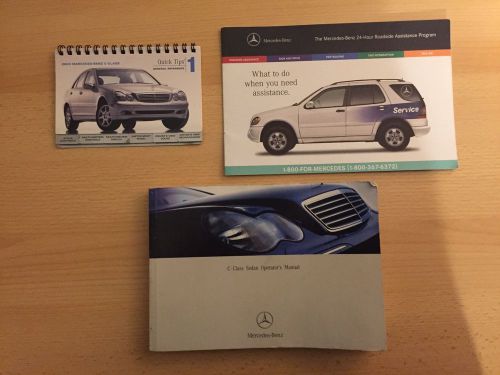 2003 mercedes benz c class owners manual &amp; quick tips supplement