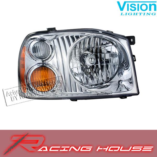 Right passenger side headlight kit unit 2001-2004 nissan frontier xe