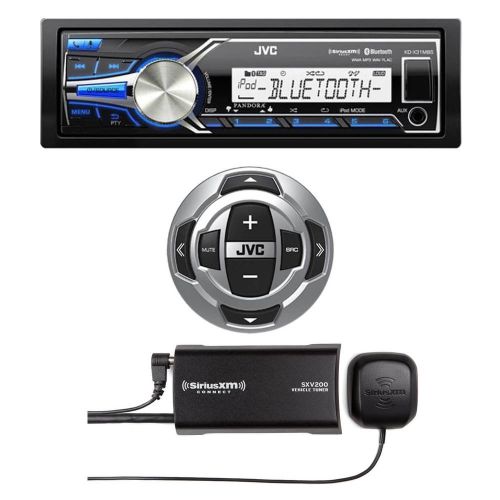 Jvc marine bluetooth usb kdx33mbs radio, jvc wired remote, sirius xm radio tuner