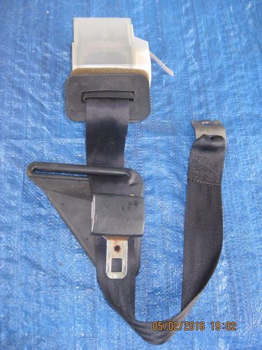 1989-1992 camaro firebird right rear seat belt assembly black