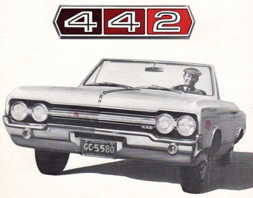 Vintage  original  1965  oldsmobile  4-4-2  convertible  ad - 7 1/2 &#034; x 10 1/2 &#034;