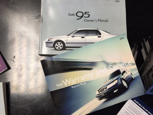 2001 saab 95 9-5 sedan owner’s manual oem : used