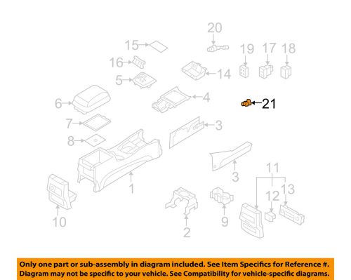 Hyundai oem 07-09 santa fe console-socket 951202b200