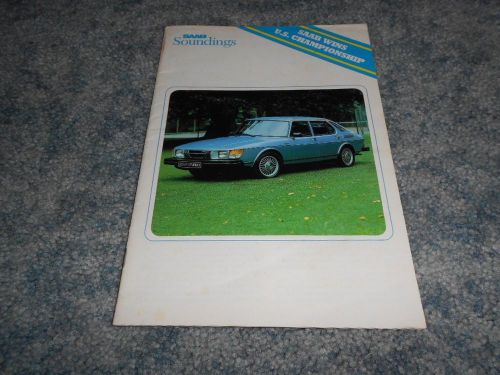 1979 saab soundings volume 19 900 turbo original factory magazine brochure used