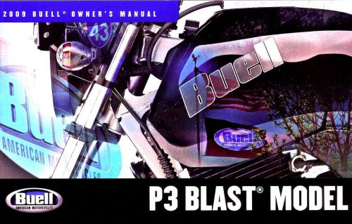 New in the plastic still*** 2009 buell p3 blast motorcycle owners manual