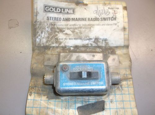 Gold line stereo and marine radio selector switch model 1164