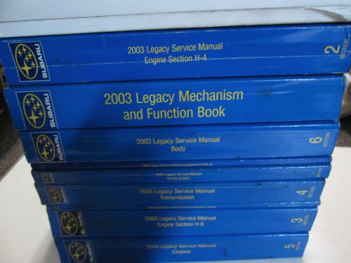 2003 subaru legacy and outback service repair shop manual 11 volume set oem