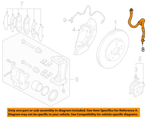 Suzuki oem 10-13 kizashi front brake-flex hose 5154057l00