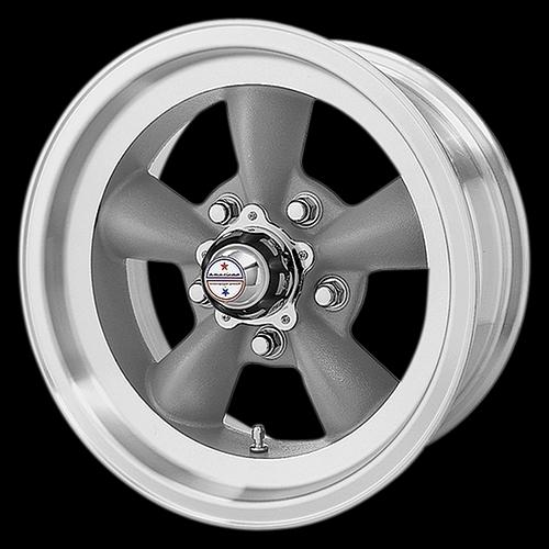 15x7 & 15x6 american racing torq thrust d camaro chevelle nova gray rims wheels