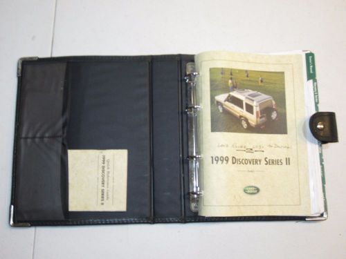 1999 land rover discovery 2,owner&#039;s manual book set with leather case,best price