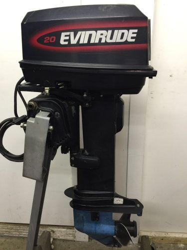 1998 evinrude 20-hp 2 stroke outboard motor boat engine 20&#034; 25 15 30 40