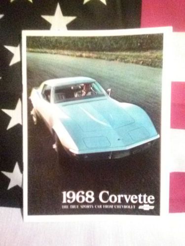 Vintage! authentic 1968 corvette dealer sales - mint condition - usa made