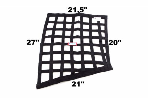 Rjs racing sfi 27.1 custom black ribbon window net 21.5 x 20 x 21 x 27