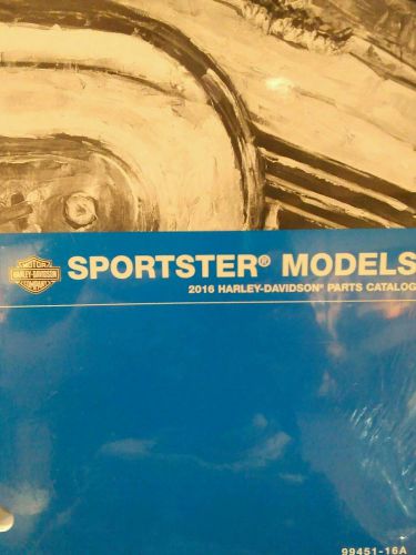 2016 harley davidson sportster xl models parts catalog manual pn 99451-16a