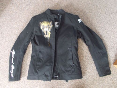 Women&#039;s speed and strength tough love motorcycle jacket black medium