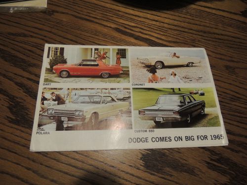 1965 dodge dealer sales brochure