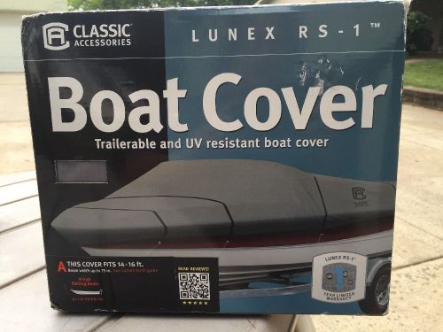 Lunex rs -1 boat cover v hull fishing boat 14-16ft