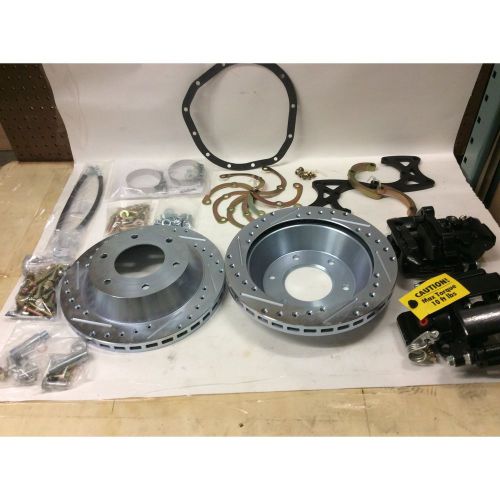 Rear disc brake kit chevy 12 bolt axle 6x5.5 12” caliper big brake kit corvette