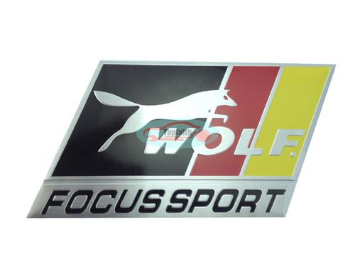 New metal side rear badge racing racer sport motor wolf  emblem sticker decal  