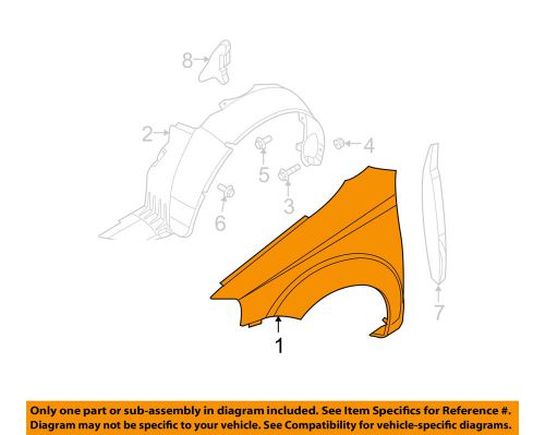 Chevrolet gm oem 04-06 aveo-fender left 96476679