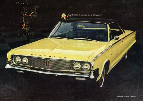 Vintage original 10&#034; x 13&#034; 1965 chrysler newport 2-door hardtop magazine ad